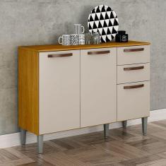 Imagem de Balcão De Cozinha 3 Portas 2 Gavetas Maísa Cinamomo-off White