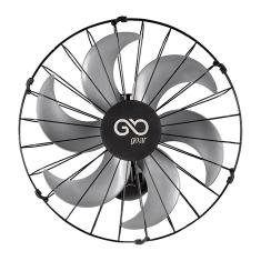 Imagem de Ventilador Oscilante De Parede 50cm Goar Metal Preto 127V