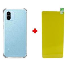 Imagem de Kit Capa Anti Impacto + Pelicula Gel Para Redmi A1+ Plus - Mustang
