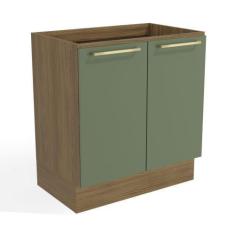 Imagem de Balcão Armário Para Cooktop 2 Portas Prateleira Cozinha Multiuso Kappe