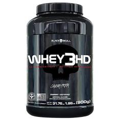 Imagem de Whey 3 Hd Morango 900G, Black Skull