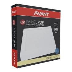 Imagem de Painel Plafon Led Quadrado Sobrepor 18w Neutro 4000k