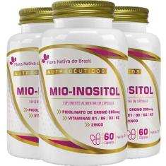 Imagem de Mio Inositol 3 X 60 Cápsulas - Flora Nativa