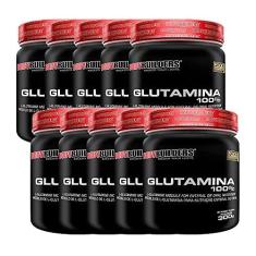 Imagem de KIT 10x Glutamina 100% 300g - BodyBuilders