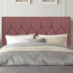 Imagem de Painel Estofada Istambul Botão Capitonê 195cm King Size Para Cama Box Quarto Suede Rose Gold - Gat Magazine