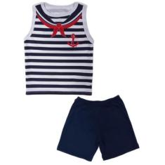 Imagem de Conjunto Infantil Temático Fantasia Marinheiro Regata e Short - Calupa