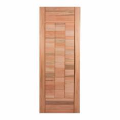 Imagem de Folha de Porta Maciça 210x60cm Eucalipto Pm97 Cruzeiro Portas Marroml Nude