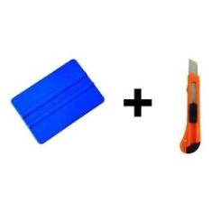 Imagem de Espatula De Silicone + Estilete Para Aplicação Vinil Adesivo