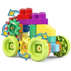Imagem de Brinquedo Blocos de Montar 30 peças Bloquinhos Blocolândia Dismat Colorido