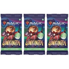 Imagem de 3 Packs MTG Draft Booster Pack Lot MTG Unfinity