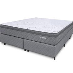 Imagem de Cama Box Colchão Queen Espuma D45 Extra Firme Ortopédico Antialérgico Certificado 158x198x58cm - bf Colchões