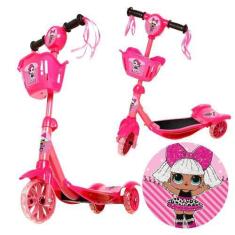 Imagem de Patinete P Crianças Da Lol Surprise 3 Rodas C Led Brinquedo - Zein