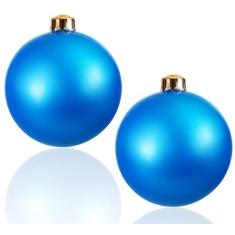 Imagem de Bolas decorativas infláveis grandes com 2 pacotes, bolas de Natal grandes, bolas de arranjo de festa de jardim ao ar livre, enfeites de Natal para festivais de casamento, decorações de quintal