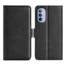 Imagem de Capa Carteira Flip Preta + Película 3D Para Moto G52 - Capinhas para C