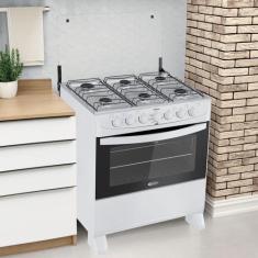 Imagem de Fogão de Piso a Gás 6 Bocas Delicato Branco - Clarice Eletrodomésticos