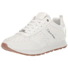 Imagem de Calvin Klein Tênis feminino Carlla, Branco Multi 142, 35