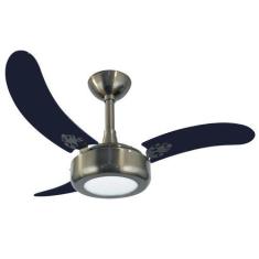 Imagem de Ventilador De Teto Infinity Lux Led 6000K Fumê 3 Pás Mdf Preto 220V 20