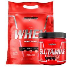 Imagem de Nutri Whey Protein 907g Refil +Glutamina 300g Integralmedica, Morango