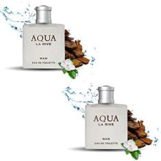 Imagem de Kit 2 Perfumes La Rive Aqua Man Masculino 100ml Edt