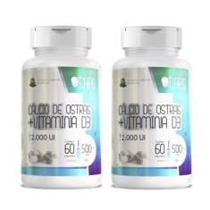 Imagem de CÁLCIO DE OSTRAS C/VITAMINA D3-500MG (60 Cápsulas) +CAPS (2)