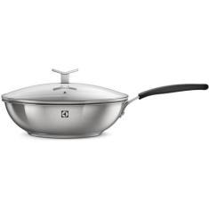 Imagem de Wok Electrolux Aço Inox 1 peça(s) Design 28 cm Antiaderente Fundo Triplo