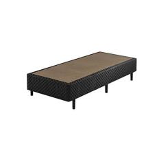 Imagem de Base Box Bordado Solteiro 78x188x40cm Somiê Ecoflex Preto