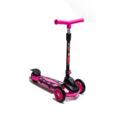Imagem de Patinete Infantil Rosa Divertido Radical Power Até 40 Kg