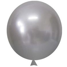 Imagem de Balão Cromado Prata - 9 polegadas - 25 Unidades