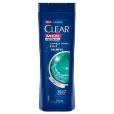 Imagem de Shampoo 2 Em 1 Anticaspa Unilever Clear Men Limpeza Diária 200ml