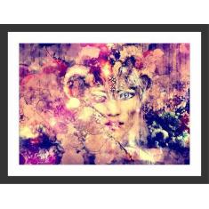 Imagem de Quadro Decorativo Abstrato Salas Quartos Decorações Com Moldura - Vita