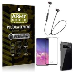 Imagem de Fone Bluetooth Hs-615 Samsung S10 Plus + Capinha Anti Impacto + Pelícu