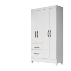 Imagem de Guarda Roupa 4 Portas Madri Branco Rosa Azul Lilás 852440