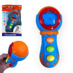 Imagem de Microfone Musical Brinquedo Infantil Interativo Com Luz Para Bebê Cria