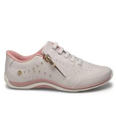 Imagem de Tênis Kolosh Feminino Calce Fácil Zíper Bege