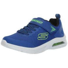 Imagem de Skechers Tênis masculino Microspec Max, Azul/limão, 15