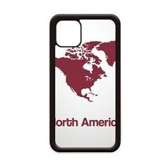 Imagem de Capa com mapa continente América do Norte para iPhone 12 Pro Max para Apple Mini Mobile Case