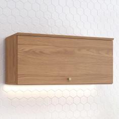 Imagem de Armário Aéreo Cozinha 80 Cm Requinte 1 Porta Nature - Henn