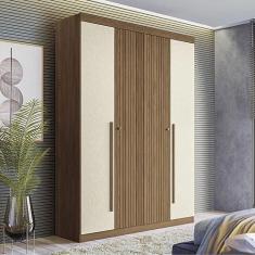 Imagem de Guarda Roupa Buriti 4 Portas Jatobá/areia