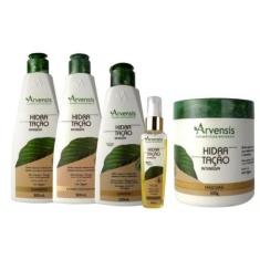 Imagem de Kit Arvensis Hidratação Sh Cond Leave-In Argan Mascara 500G