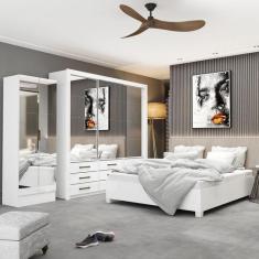 Imagem de Quarto Completo Casal Anjos Premium Sapateira 2 Portas Premium E Cama