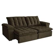 Imagem de Sofá 4 Lugares Retrátil Itaguaí Marrom