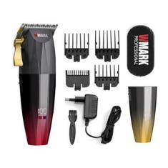 Imagem de Máquina De Cortar Cabelo Wmark Ng-222 Vermelha
