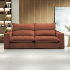 Imagem de Sofá 4 Lugares Martinho Retrátil 20585 Boucle Terracota - Celflex