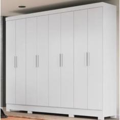 Imagem de Guarda Roupa 8 Portas 4 gavetas 2,36m Moval Diplomata Branco