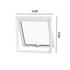 Imagem de Janela Maxim-ar Abertura Central 1 Folha Vidro Mini Boreal 60x80cm Esp