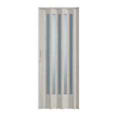 Imagem de Porta Sanfonada PVC Plastporta 210x84cm Translucida BCF Pecan