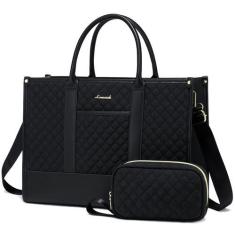 Imagem de Bolsa para laptop LOVEVOOK, bolsa de trabalho impermeável de 15,6 pole