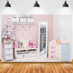 Imagem de Árvore de Natal, presente de boneca, fundos fotográficos, cenários fotográficos para estúdio fotográfico de estúdio fotográfico de bebê 240 x 180 cm