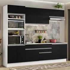 Imagem de Armário de Cozinha Completa 270cm Branco/preto Glamy Madesa 13