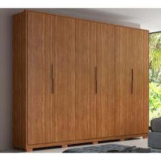 Imagem de Guarda Roupa Casal 6 Portas Com Pes Atrice Amendola Demartez